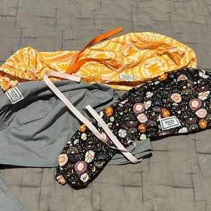 3 Blue Sky Scrub Caps